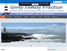 Tablet Screenshot of goreyfamilypractice.ie